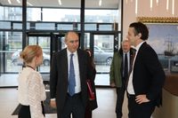 UK Minister for Investment and Regulatory Reform, Lord Dominic Johnson visits DFDS headquarters in Copenhagen. ©: DFDS